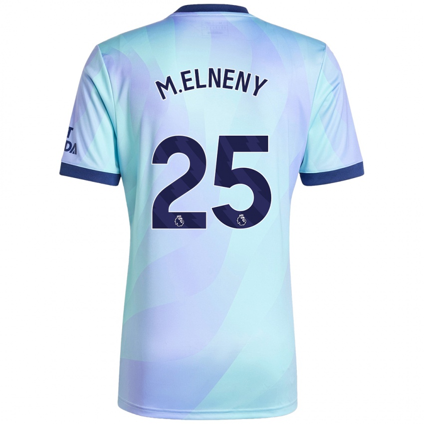 Bambino Maglia Mohamed Elneny #25 Acquamarina Kit Gara Third 2024/25 Maglietta