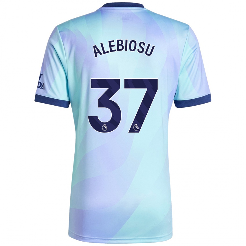 Bambino Maglia Ryan Alebiosu #37 Acquamarina Kit Gara Third 2024/25 Maglietta