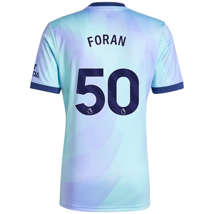 Bambino Maglia Taylor Foran #50 Acquamarina Kit Gara Third 2024/25 Maglietta