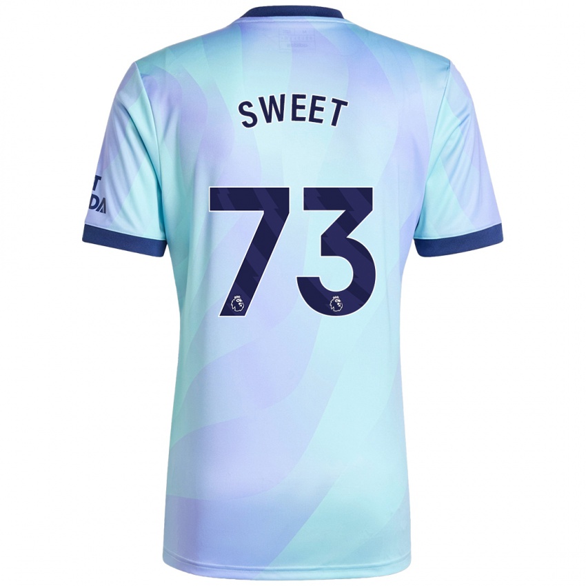 Bambino Maglia James Sweet #73 Acquamarina Kit Gara Third 2024/25 Maglietta