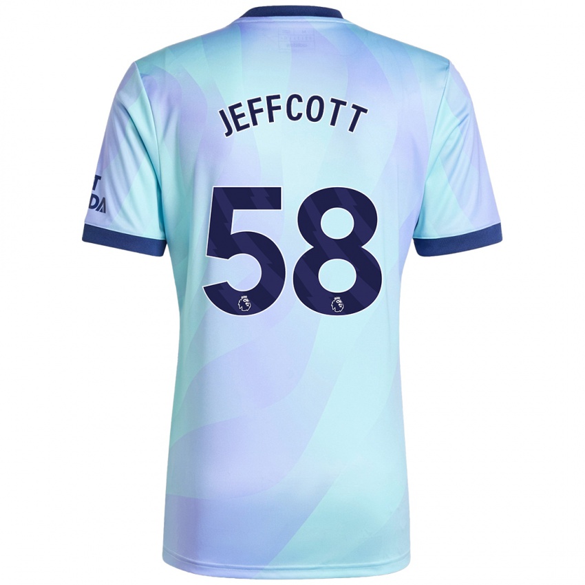 Bambino Maglia Henry Jeffcott #58 Acquamarina Kit Gara Third 2024/25 Maglietta