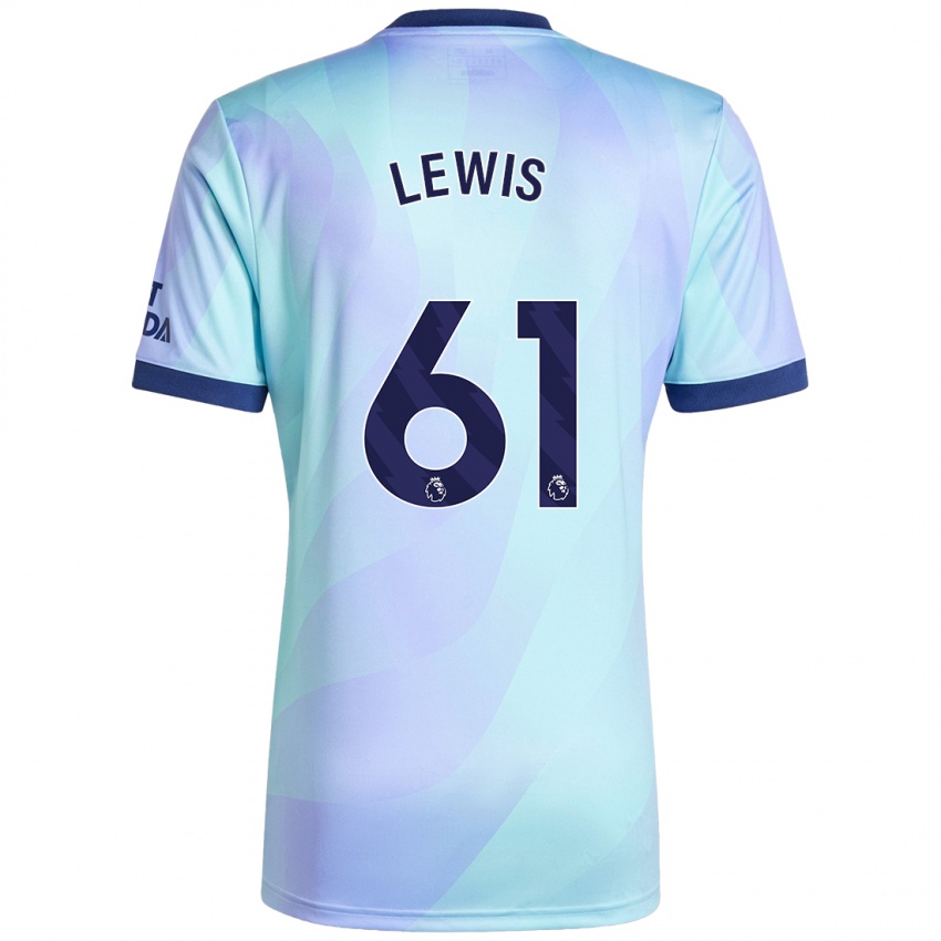 Bambino Maglia George Lewis #61 Acquamarina Kit Gara Third 2024/25 Maglietta