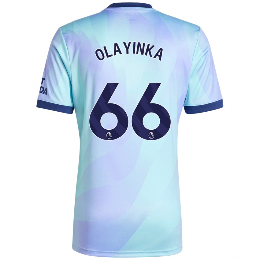 Bambino Maglia James Olayinka #66 Acquamarina Kit Gara Third 2024/25 Maglietta