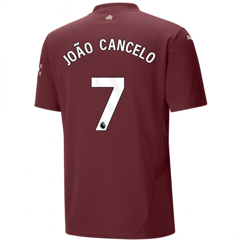 Bambino Maglia Joao Cancelo #7 Marrone Kit Gara Third 2024/25 Maglietta