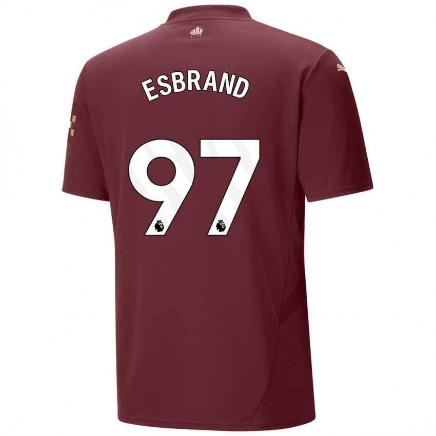 Bambino Maglia Josh Wilson-Esbrand #97 Marrone Kit Gara Third 2024/25 Maglietta