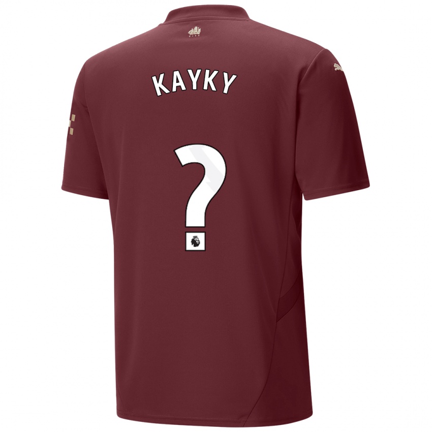 Bambino Maglia Kayky #0 Marrone Kit Gara Third 2024/25 Maglietta