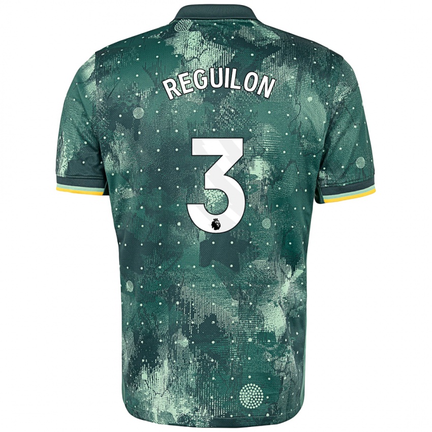 Bambino Maglia Sergio Reguilon #3 Verde Menta Kit Gara Third 2024/25 Maglietta