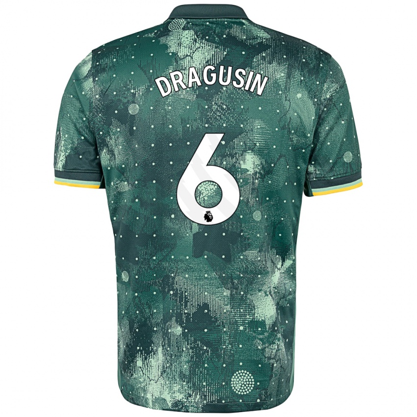 Bambino Maglia Radu Drăgușin #6 Verde Menta Kit Gara Third 2024/25 Maglietta