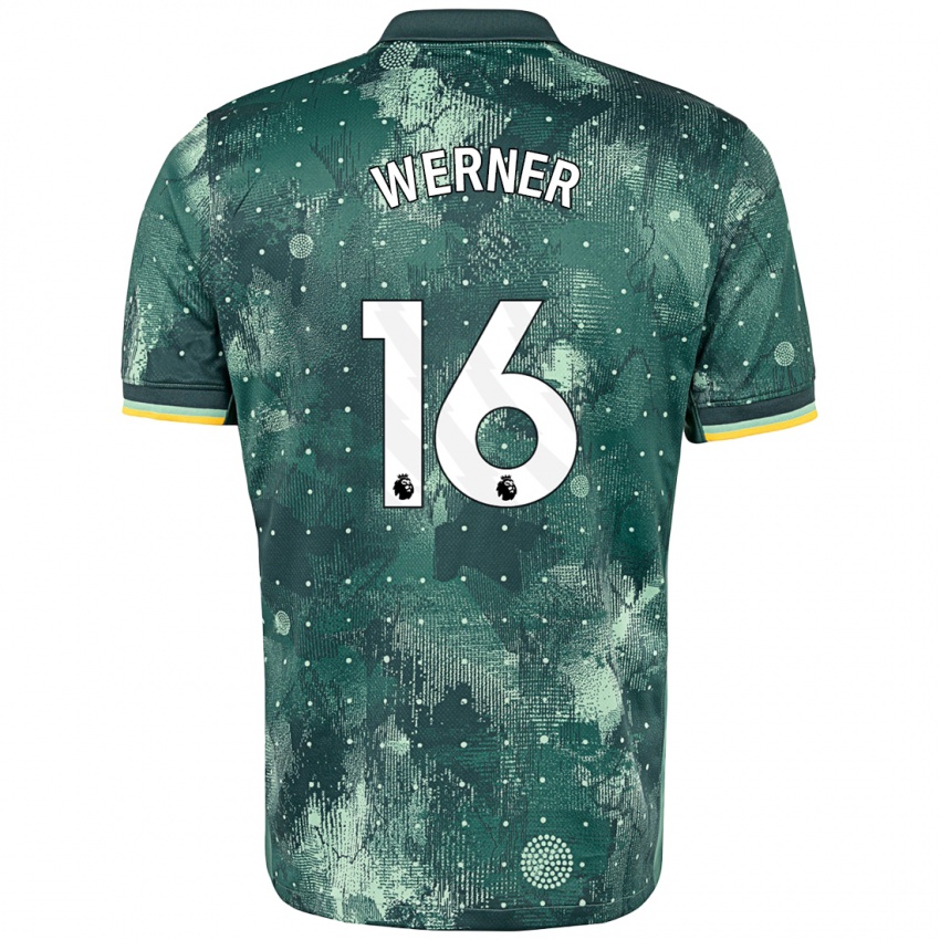 Bambino Maglia Timo Werner #16 Verde Menta Kit Gara Third 2024/25 Maglietta