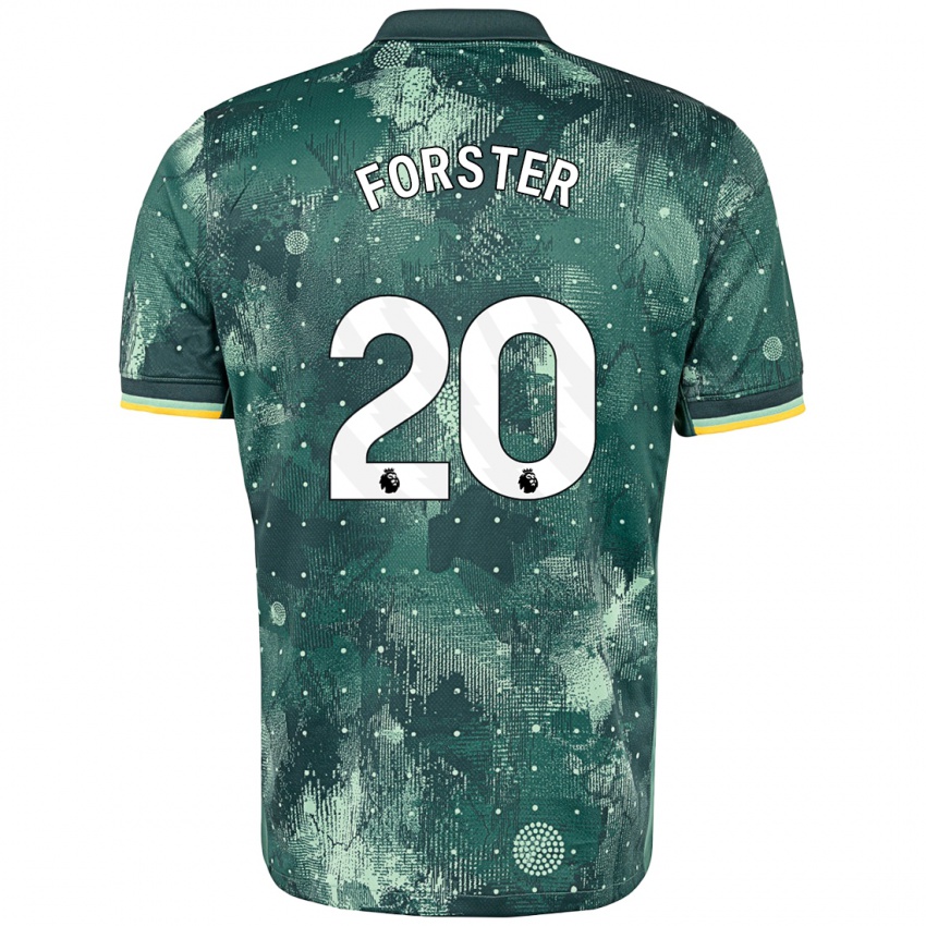 Bambino Maglia Fraser Forster #20 Verde Menta Kit Gara Third 2024/25 Maglietta