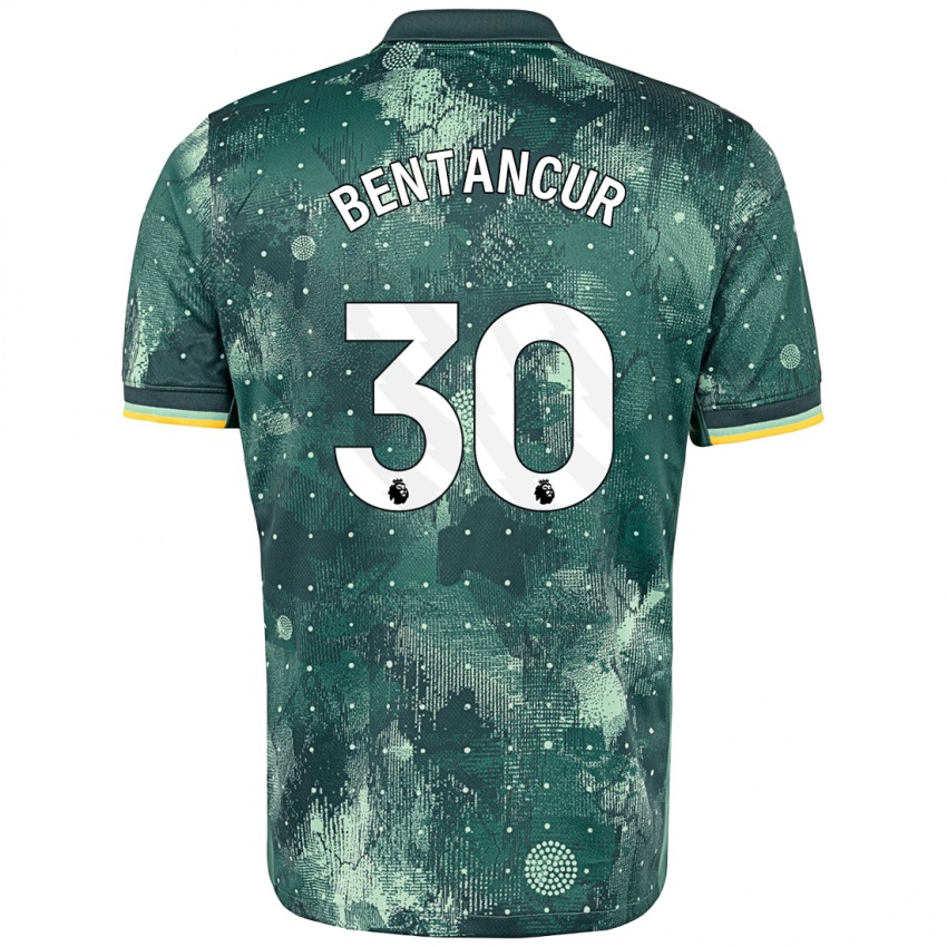 Bambino Maglia Rodrigo Bentancur #30 Verde Menta Kit Gara Third 2024/25 Maglietta