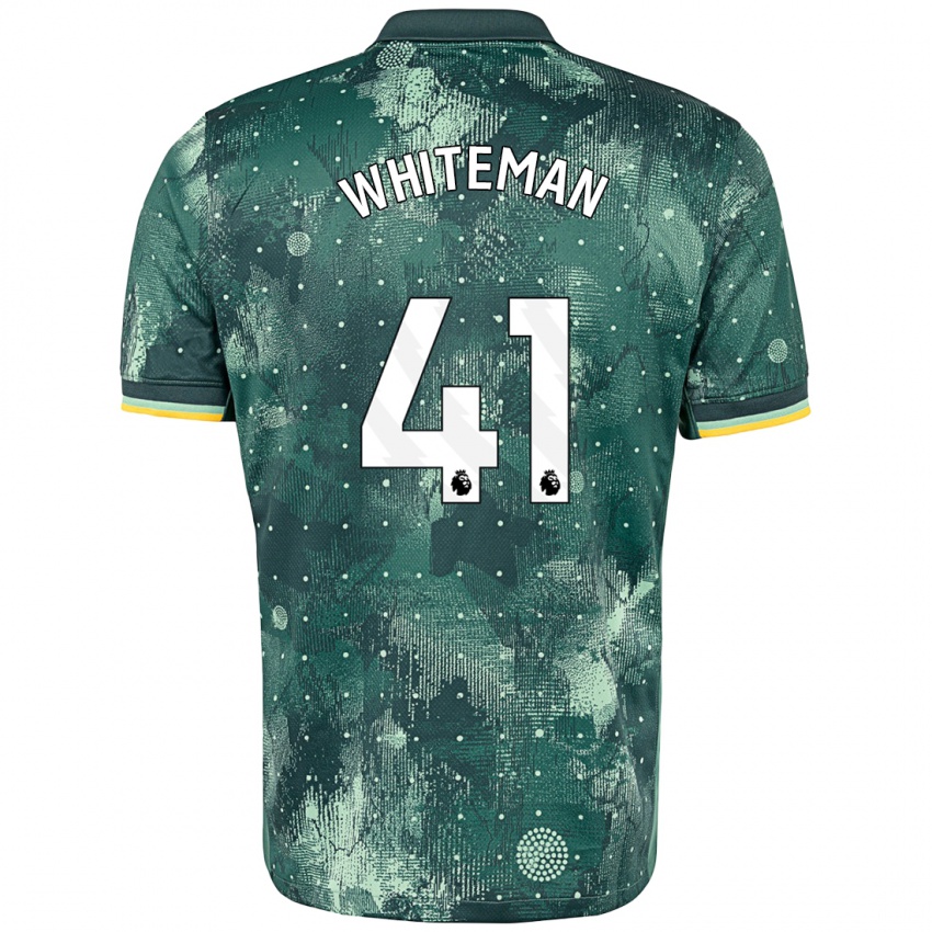 Bambino Maglia Alfie Whiteman #41 Verde Menta Kit Gara Third 2024/25 Maglietta