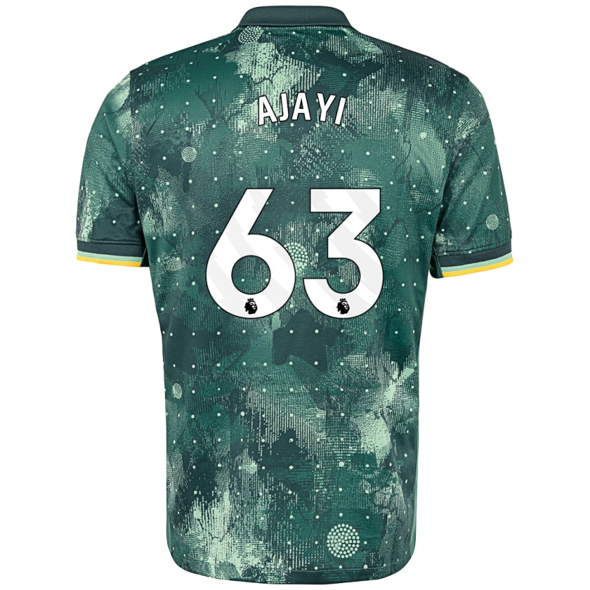 Bambino Maglia Damola Ajayi #63 Verde Menta Kit Gara Third 2024/25 Maglietta