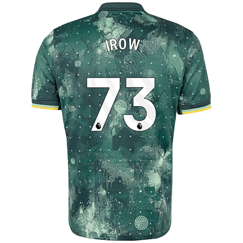 Bambino Maglia Oliver Irow #73 Verde Menta Kit Gara Third 2024/25 Maglietta