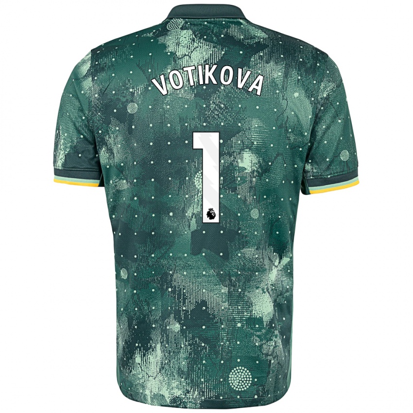 Bambino Maglia Barbora Votíková #1 Verde Menta Kit Gara Third 2024/25 Maglietta