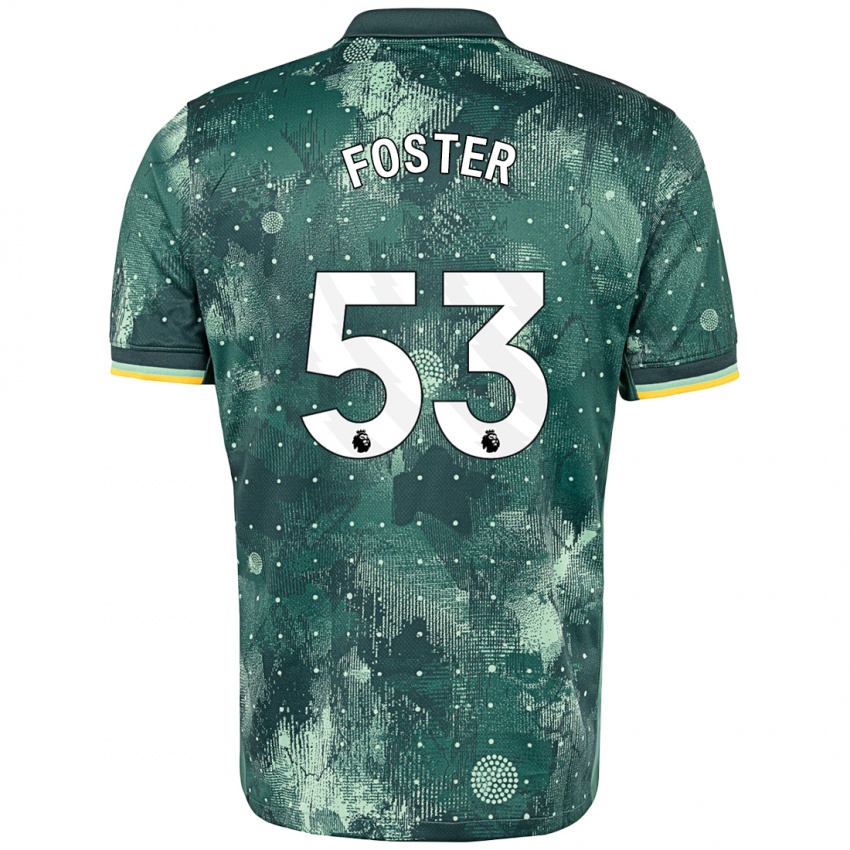 Bambino Maglia Brooklyn Lyons Foster #53 Verde Menta Kit Gara Third 2024/25 Maglietta