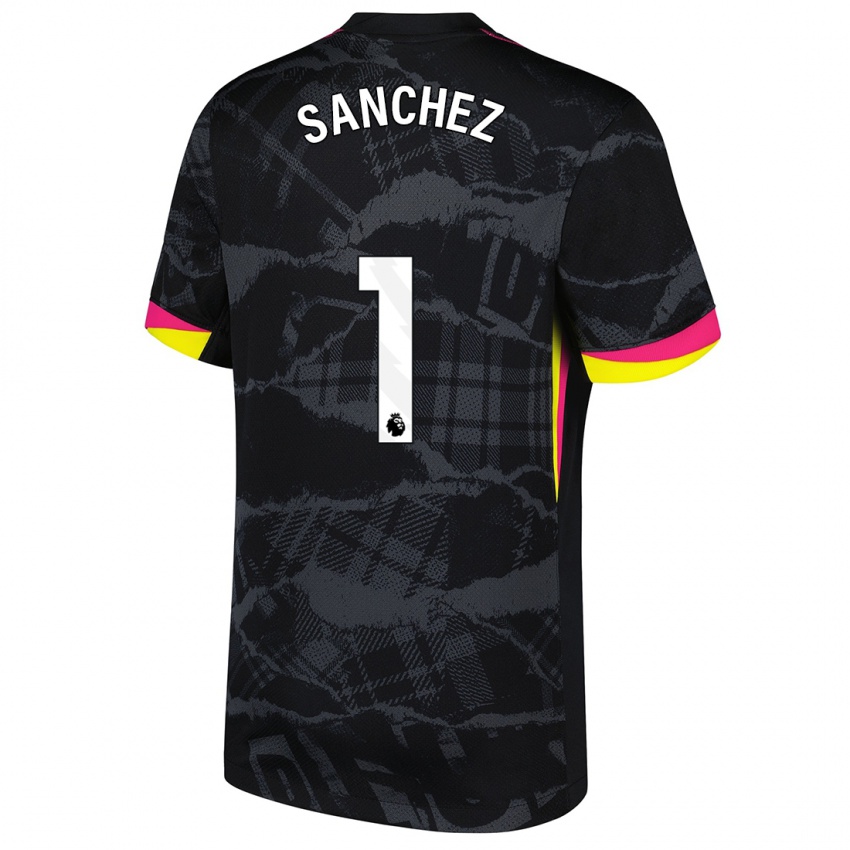 Bambino Maglia Robert Sánchez #1 Nero Rosa Kit Gara Third 2024/25 Maglietta