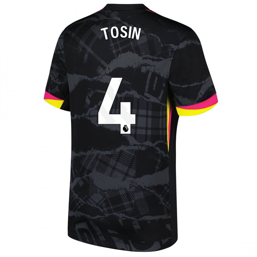 Bambino Maglia Tosin Adarabioyo #4 Nero Rosa Kit Gara Third 2024/25 Maglietta