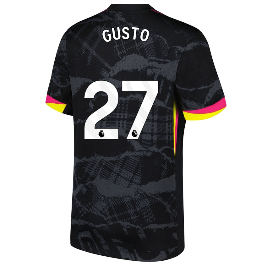 Bambino Maglia Malo Gusto #27 Nero Rosa Kit Gara Third 2024/25 Maglietta