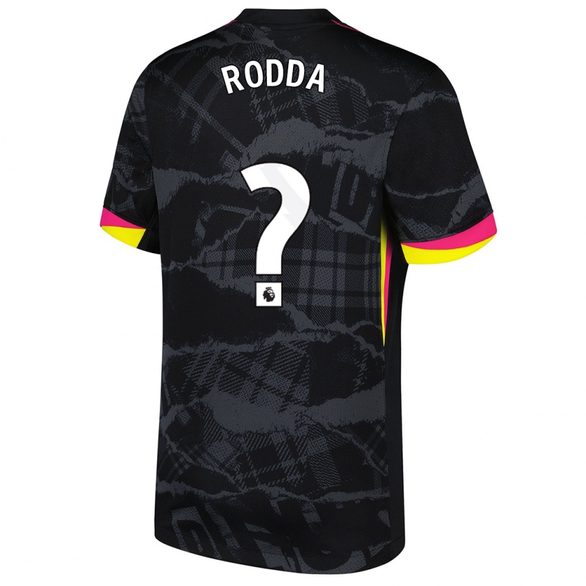 Bambino Maglia Harry Rodda #0 Nero Rosa Kit Gara Third 2024/25 Maglietta