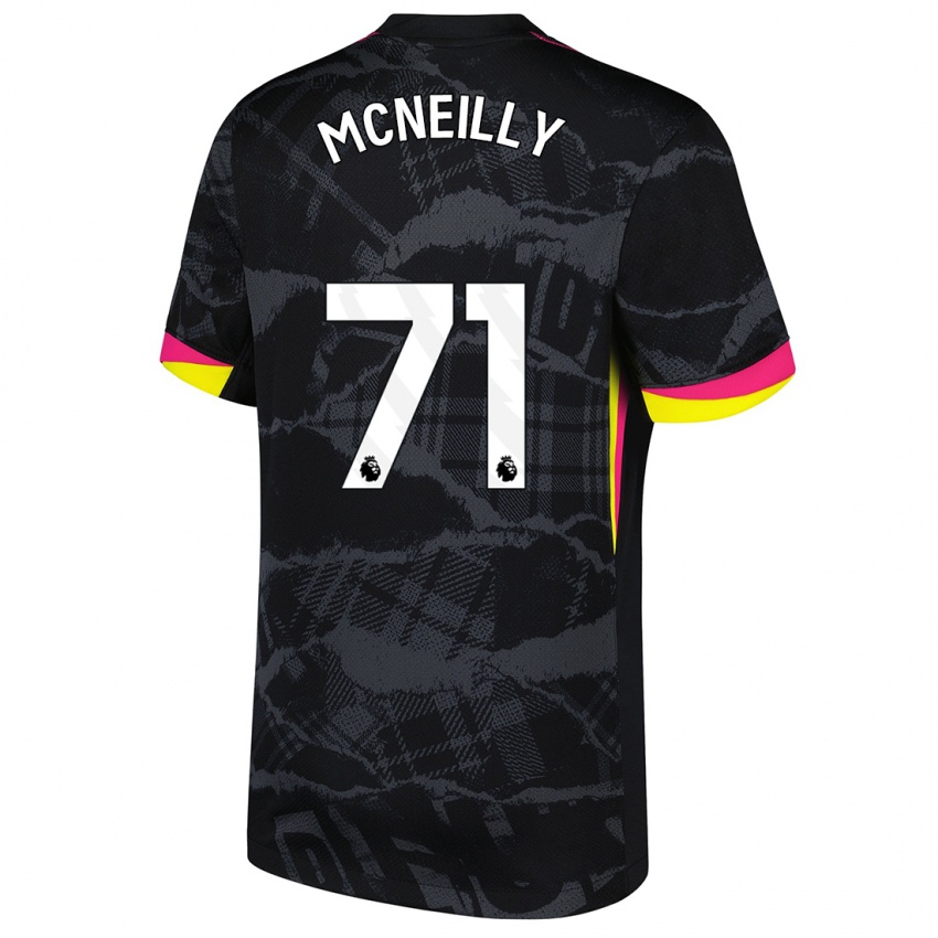 Bambino Maglia Donnell Mcneilly #71 Nero Rosa Kit Gara Third 2024/25 Maglietta