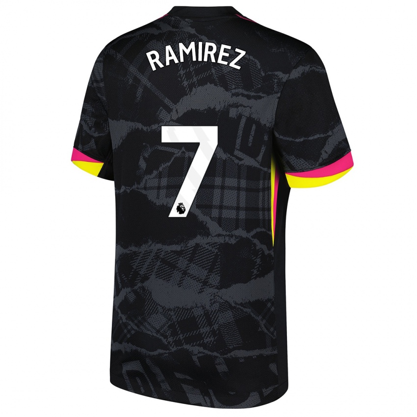 Bambino Maglia Mayra Ramírez #7 Nero Rosa Kit Gara Third 2024/25 Maglietta