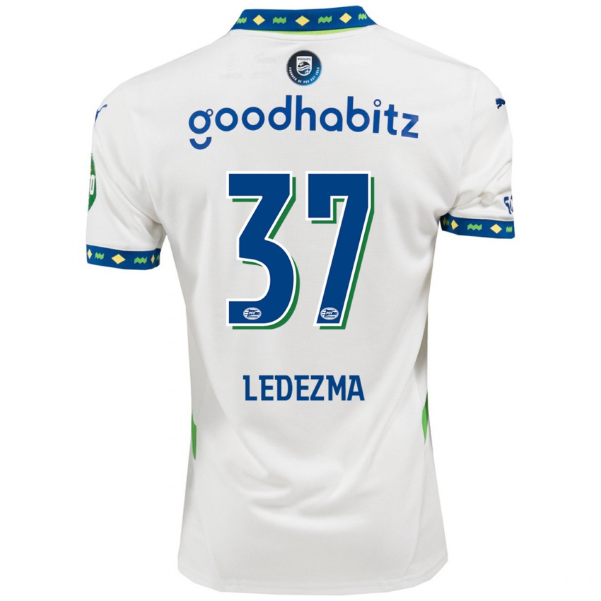 Bambino Maglia Richard Ledezma #37 Bianco Blu Scuro Kit Gara Third 2024/25 Maglietta