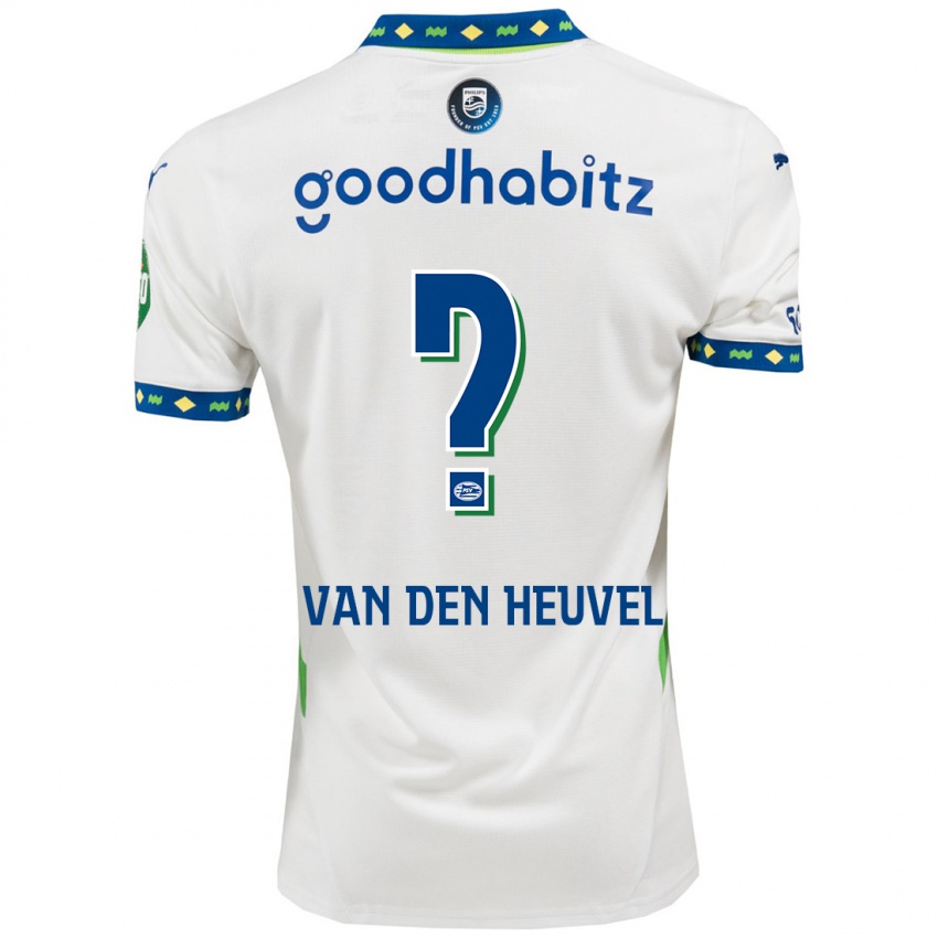 Bambino Maglia Tim Van Den Heuvel #0 Bianco Blu Scuro Kit Gara Third 2024/25 Maglietta