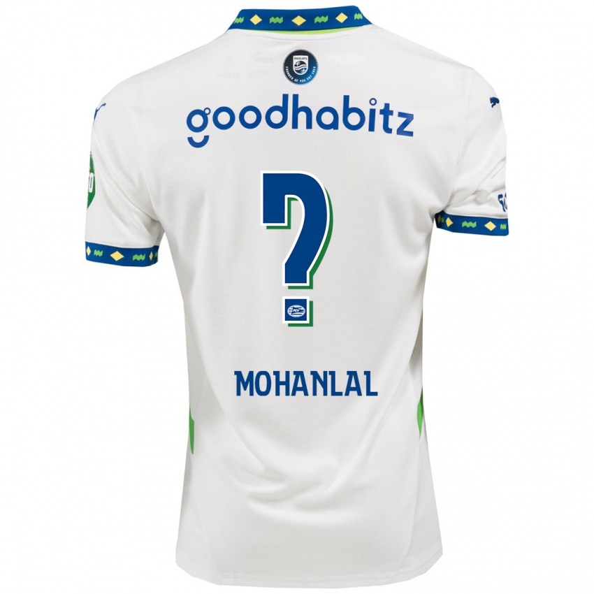 Bambino Maglia Pawan Mohanlal #0 Bianco Blu Scuro Kit Gara Third 2024/25 Maglietta