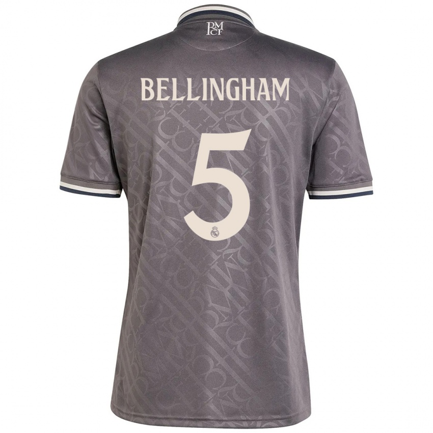 Bambino Maglia Jude Bellingham #5 Antracite Kit Gara Third 2024/25 Maglietta