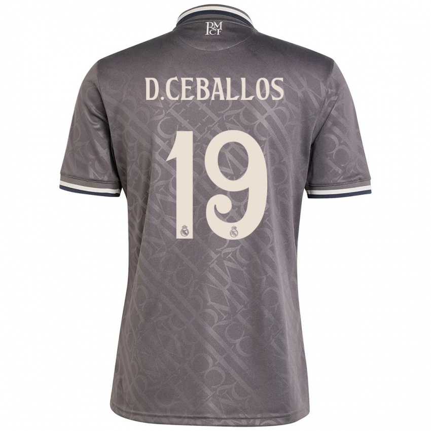 Bambino Maglia Dani Ceballos #19 Antracite Kit Gara Third 2024/25 Maglietta