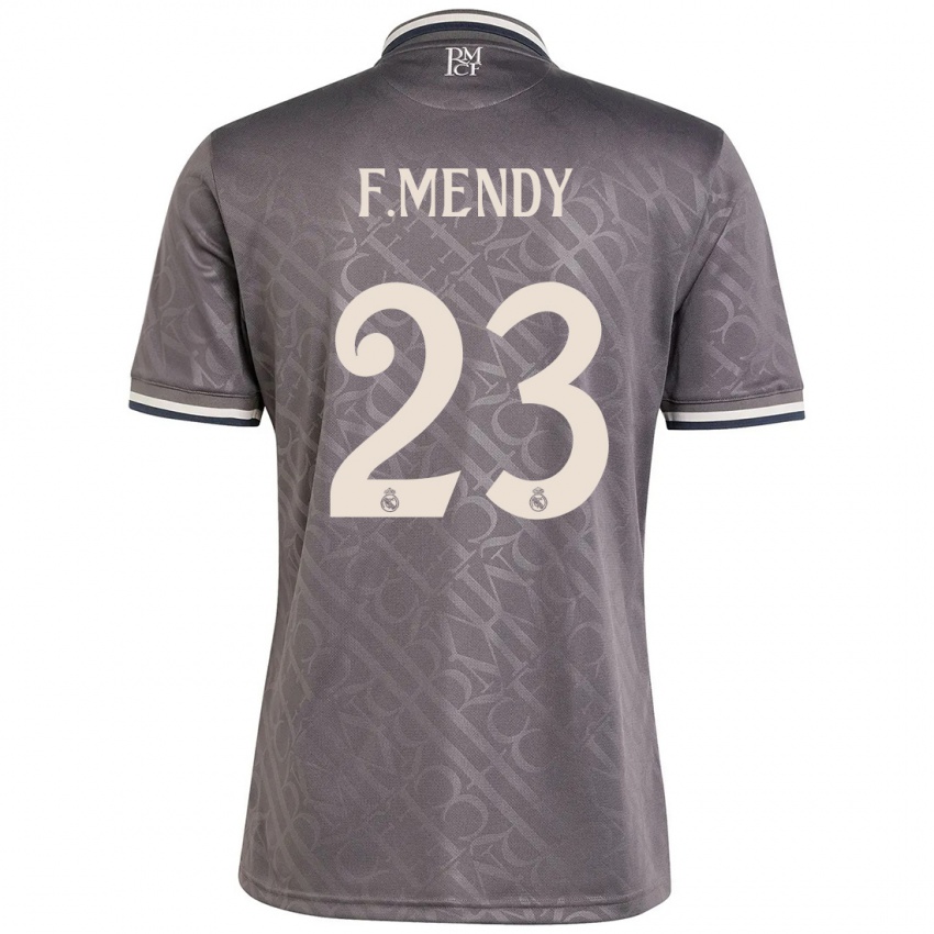 Bambino Maglia Ferland Mendy #23 Antracite Kit Gara Third 2024/25 Maglietta