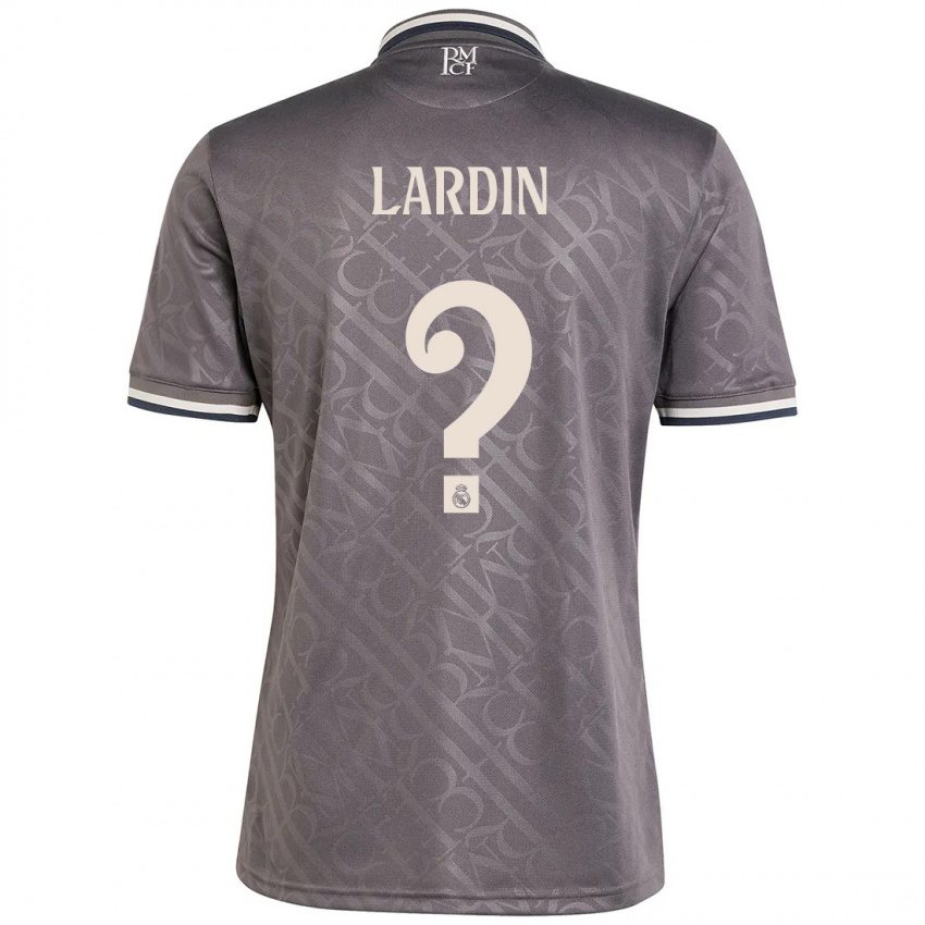 Bambino Maglia Carlos Lardin #0 Antracite Kit Gara Third 2024/25 Maglietta