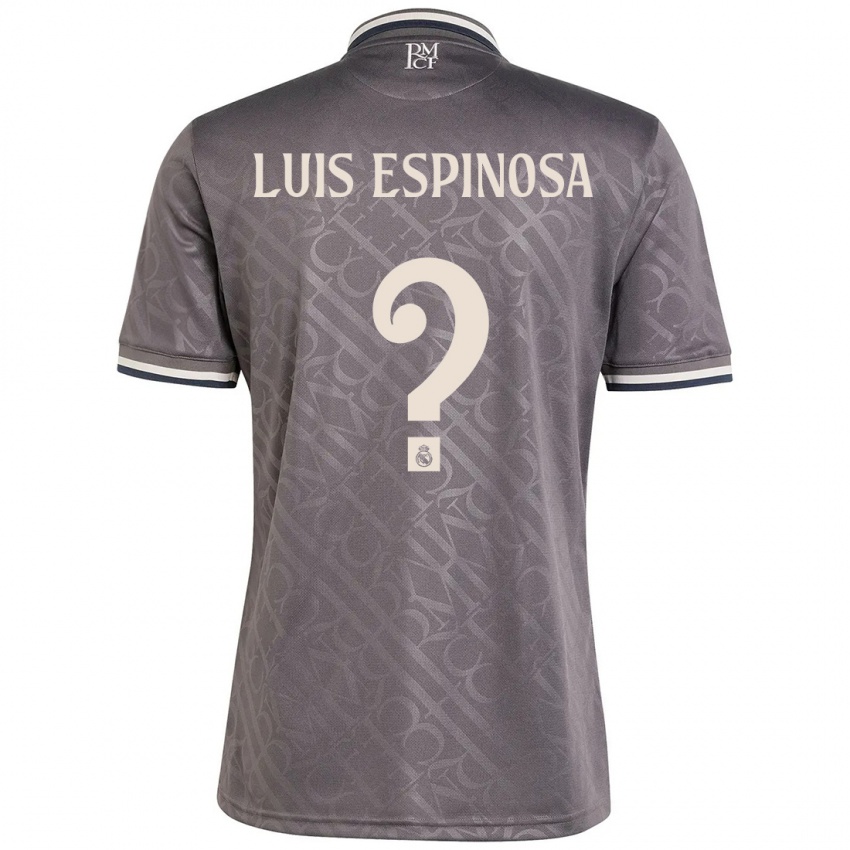 Bambino Maglia José Luis Espinosa #0 Antracite Kit Gara Third 2024/25 Maglietta