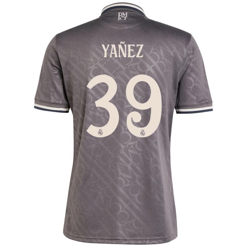 Bambino Maglia Daniel Yañez #39 Antracite Kit Gara Third 2024/25 Maglietta