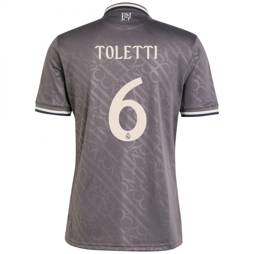 Bambino Maglia Sandie Toletti #6 Antracite Kit Gara Third 2024/25 Maglietta