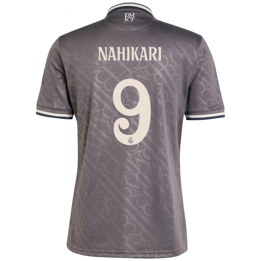 Bambino Maglia Nahikari Garcia #9 Antracite Kit Gara Third 2024/25 Maglietta