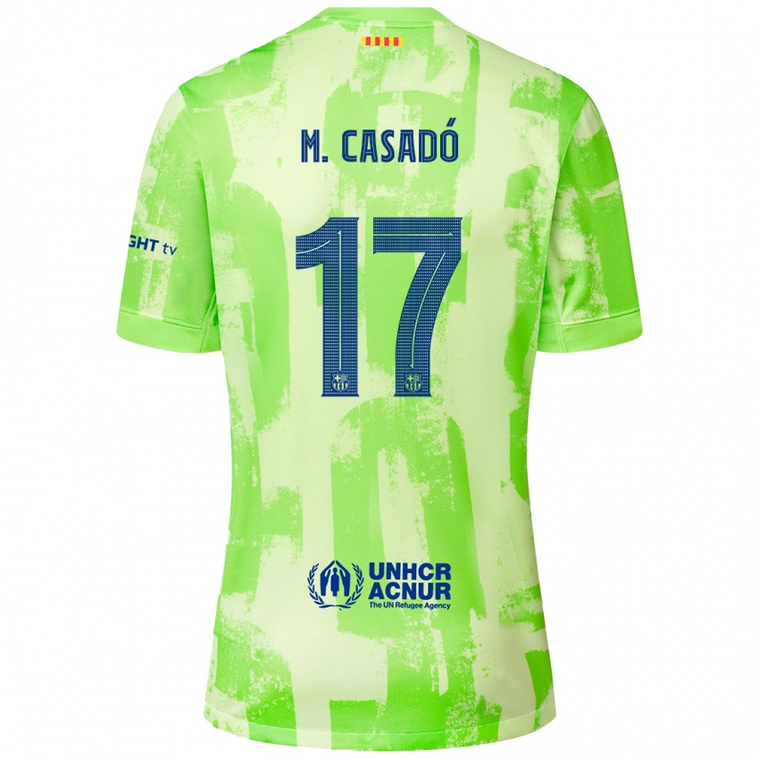 Bambino Maglia Marc Casado #17 Lime Kit Gara Third 2024/25 Maglietta