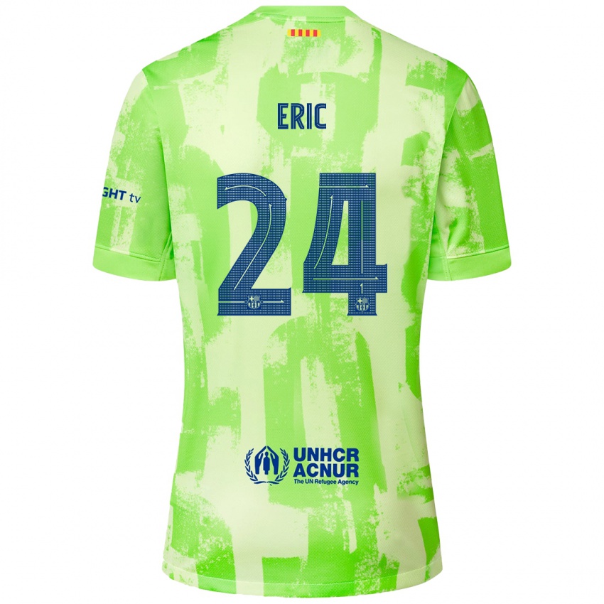 Bambino Maglia Eric Garcia #24 Lime Kit Gara Third 2024/25 Maglietta