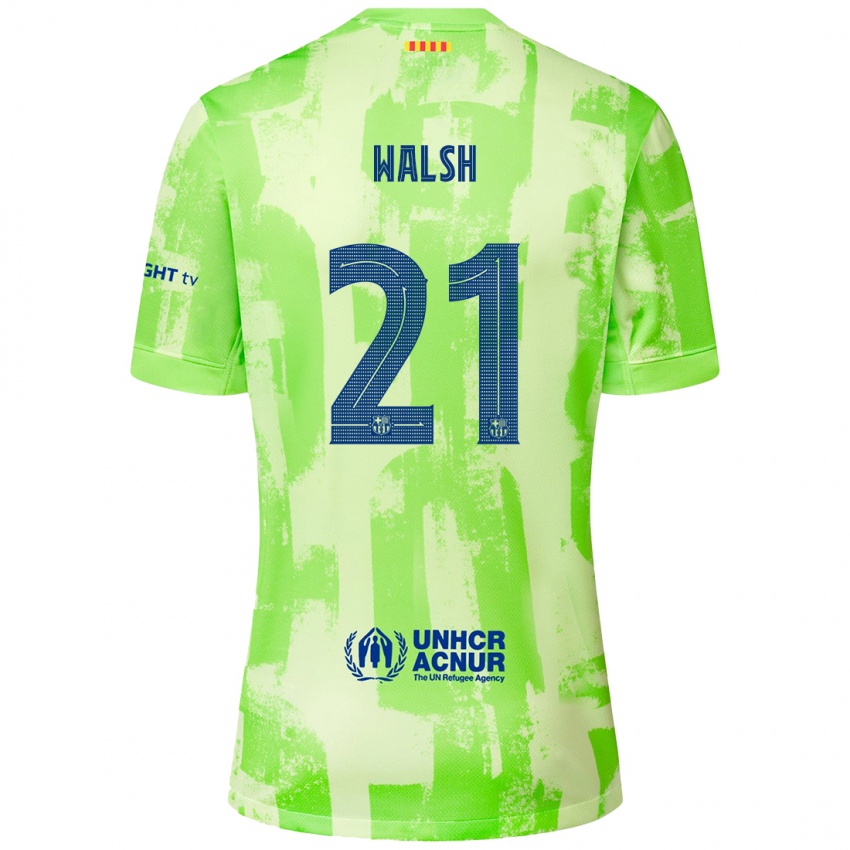 Bambino Maglia Keira Walsh #21 Lime Kit Gara Third 2024/25 Maglietta