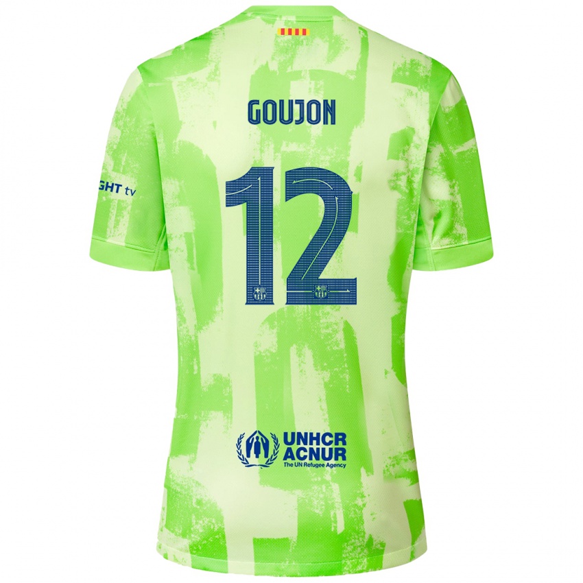 Bambino Maglia Iker Goujón #12 Lime Kit Gara Third 2024/25 Maglietta