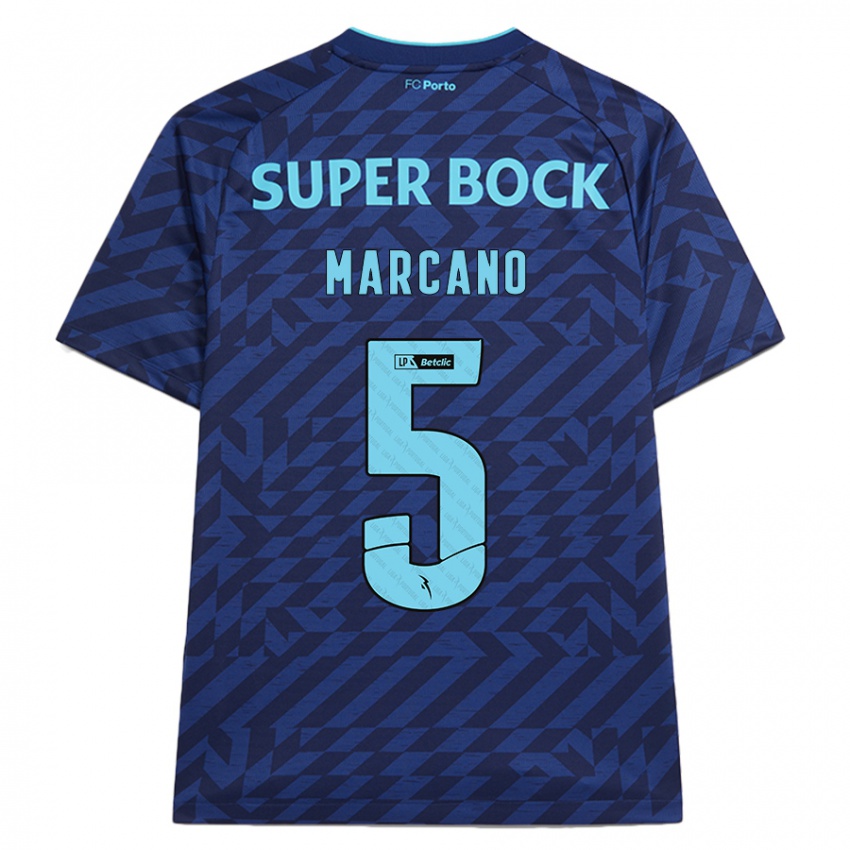 Bambino Maglia Iván Marcano #5 Blu Navy Kit Gara Third 2024/25 Maglietta