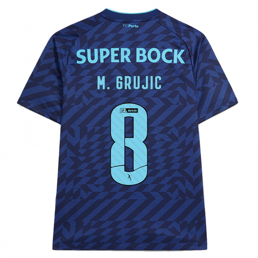 Bambino Maglia Marko Grujic #8 Blu Navy Kit Gara Third 2024/25 Maglietta