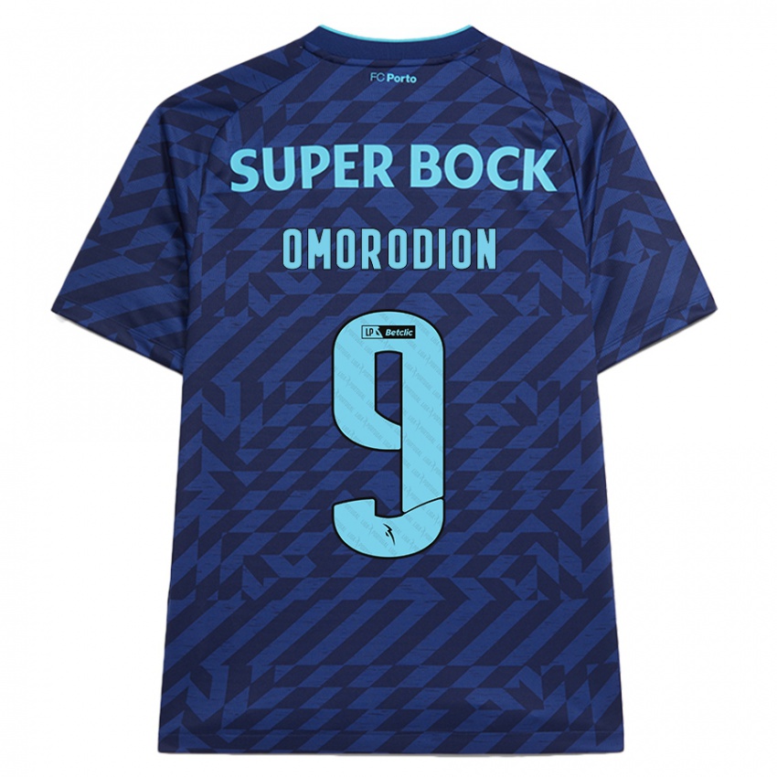 Bambino Maglia Samu Omorodion #9 Blu Navy Kit Gara Third 2024/25 Maglietta