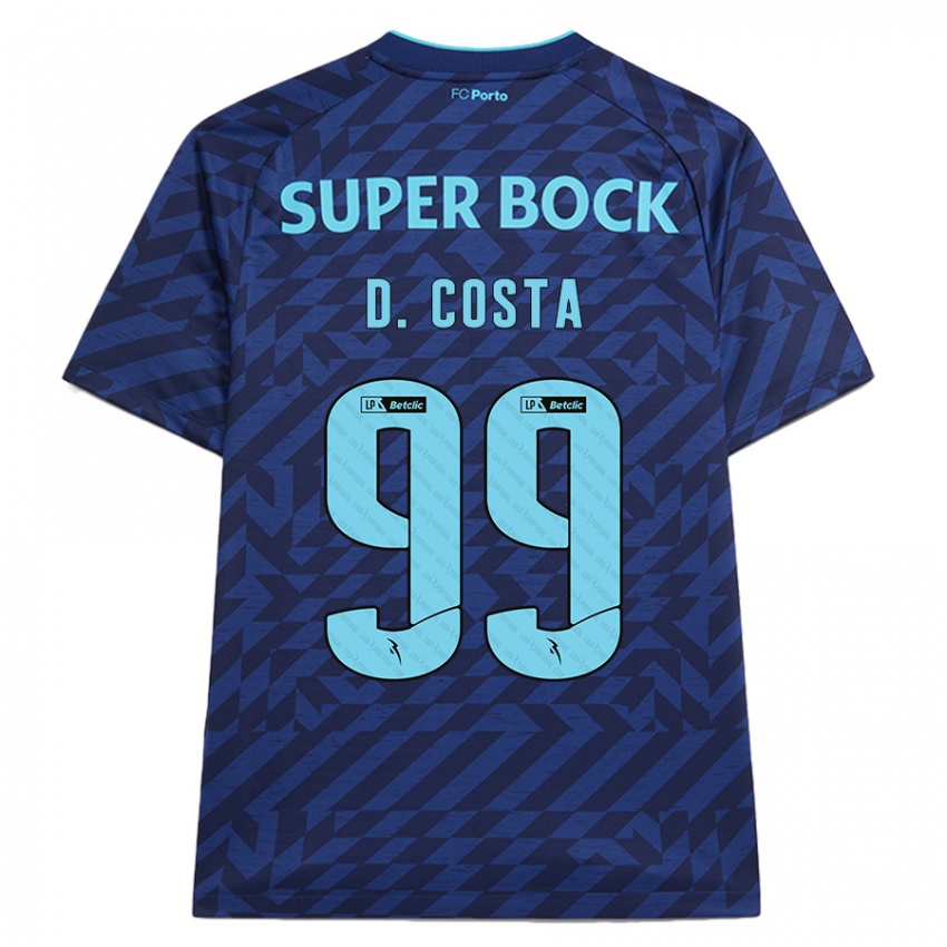 Bambino Maglia Diogo Costa #99 Blu Navy Kit Gara Third 2024/25 Maglietta