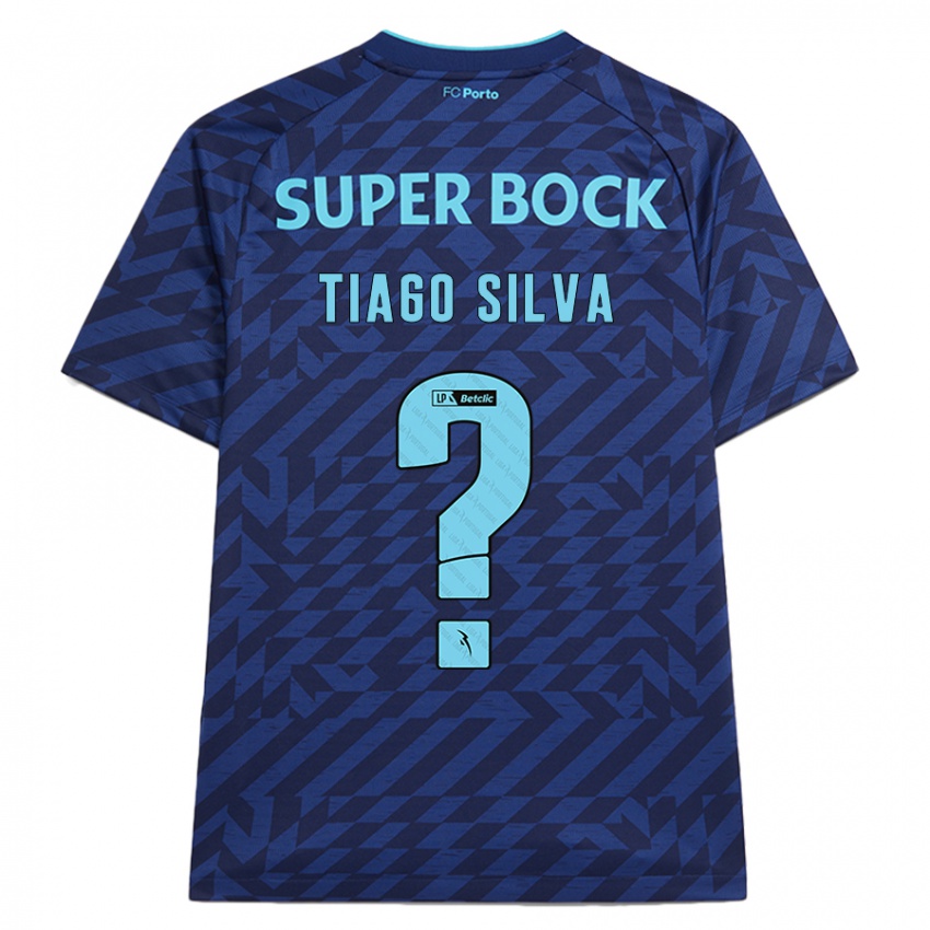 Bambino Maglia Tiago Silva #0 Blu Navy Kit Gara Third 2024/25 Maglietta