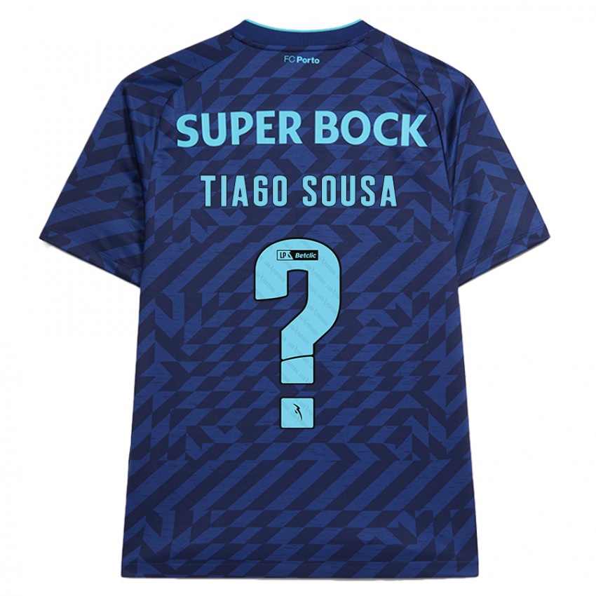 Bambino Maglia Tiago Sousa #0 Blu Navy Kit Gara Third 2024/25 Maglietta