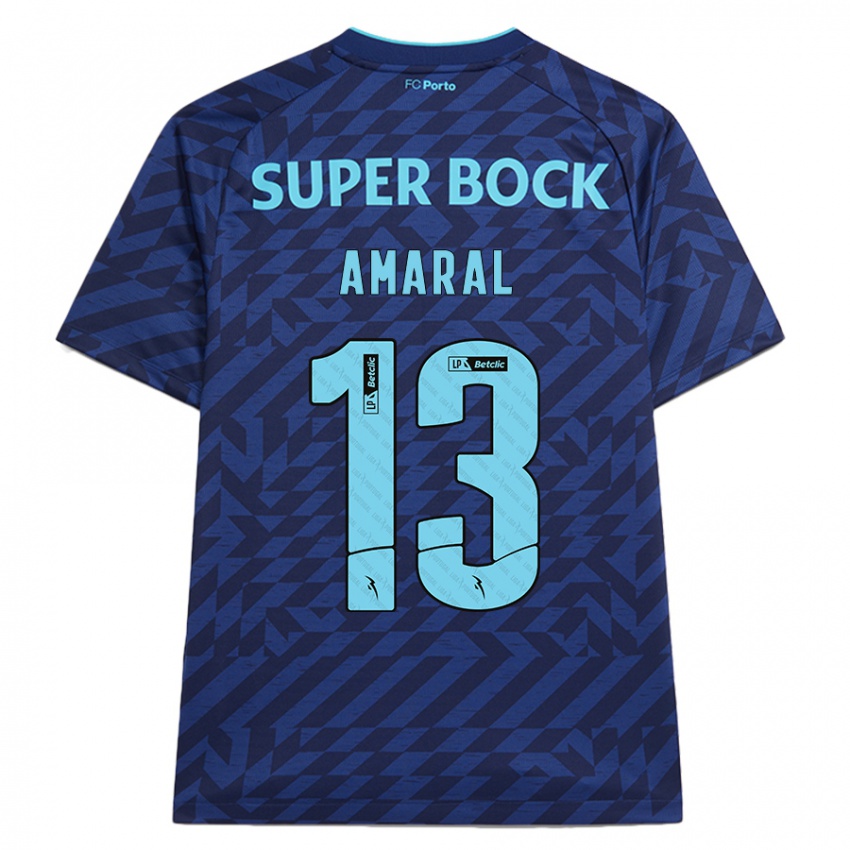 Bambino Maglia Fábio Amaral #13 Blu Navy Kit Gara Third 2024/25 Maglietta