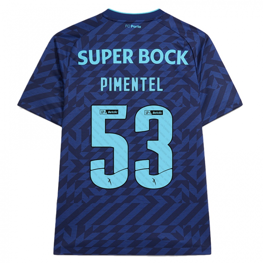 Bambino Maglia Eric Pimentel #53 Blu Navy Kit Gara Third 2024/25 Maglietta