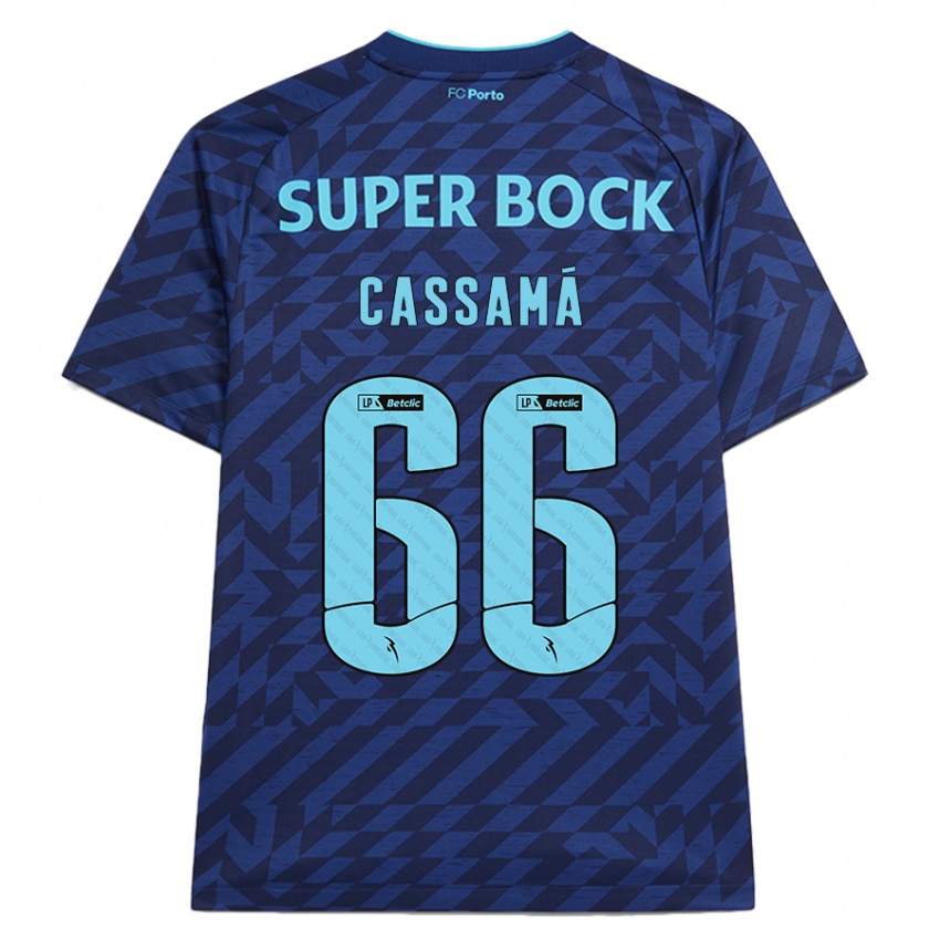 Bambino Maglia Adramane Cassamá #66 Blu Navy Kit Gara Third 2024/25 Maglietta